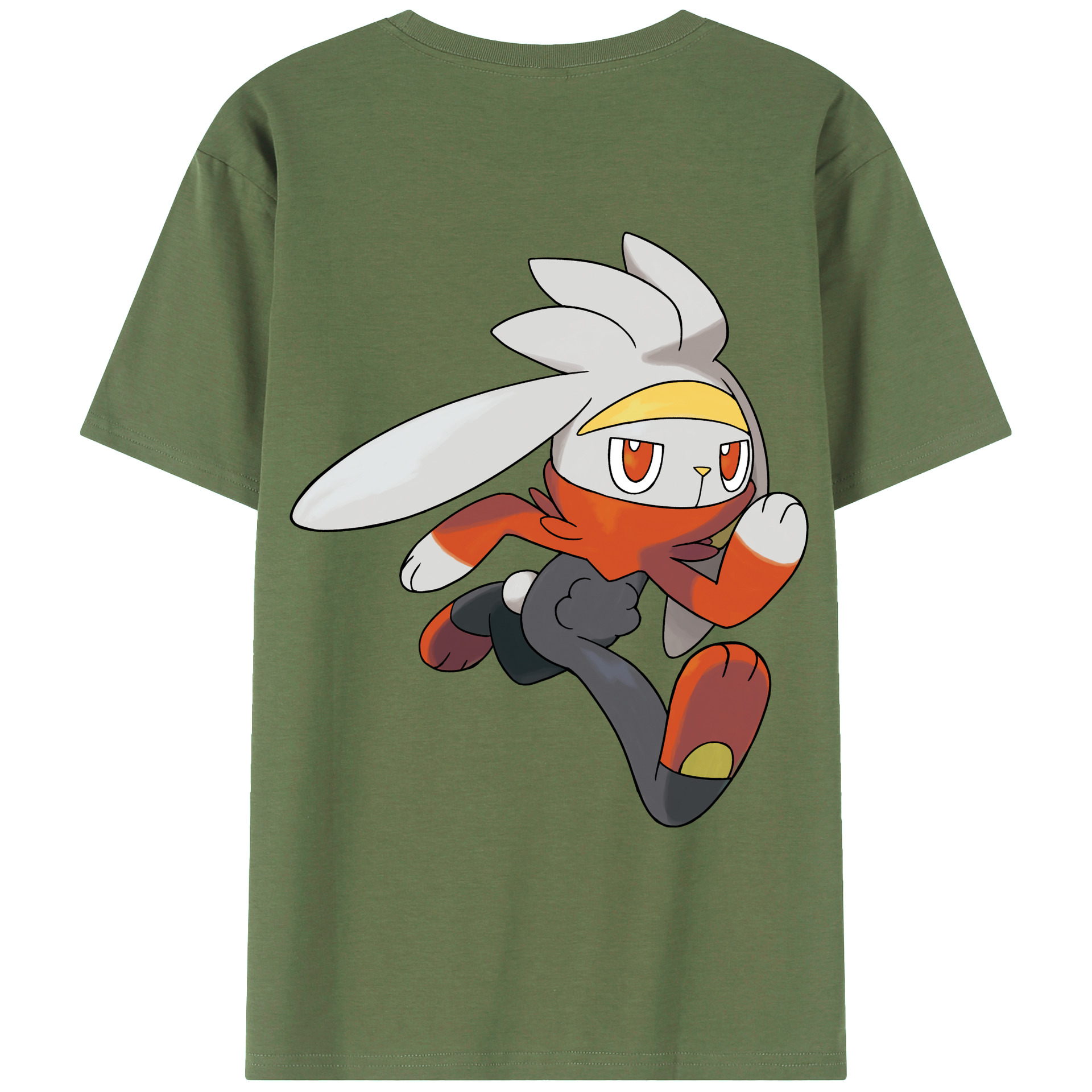 （画像用） ポケットモンスター Pokémon 綿100％ メンズ半袖Tシャツ（バックプリント） 通気性